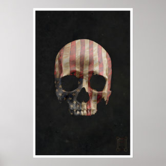 Póster Skull Art Prints Floral, USA, Mushroom Skulls