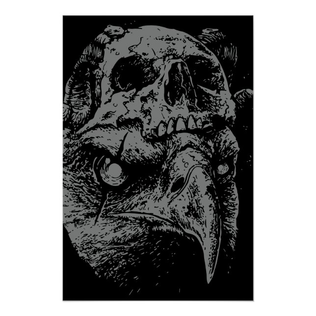 Póster Skull Eagle Fusion (Anverso)