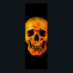 Póster Skull Pop Art Amarillo Negro<br><div class="desc">Skeleton de arte fantasmal - tonos azules y morados Punk fuerte Metalizado Rock College Imagen de arte pop</div>