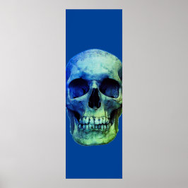 Póster Skull Pop Art Blue