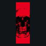 Póster Skull Pop Art Red Black<br><div class="desc">Skeleton de arte fantasmal - tonos azules y morados Punk fuerte Metalizado Rock College Imagen de arte pop</div>
