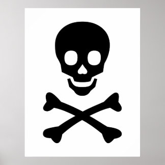 Póster Skull y Crossbone