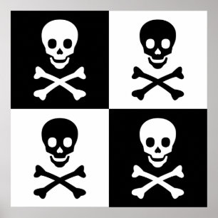 Póster Skull y Crossbone