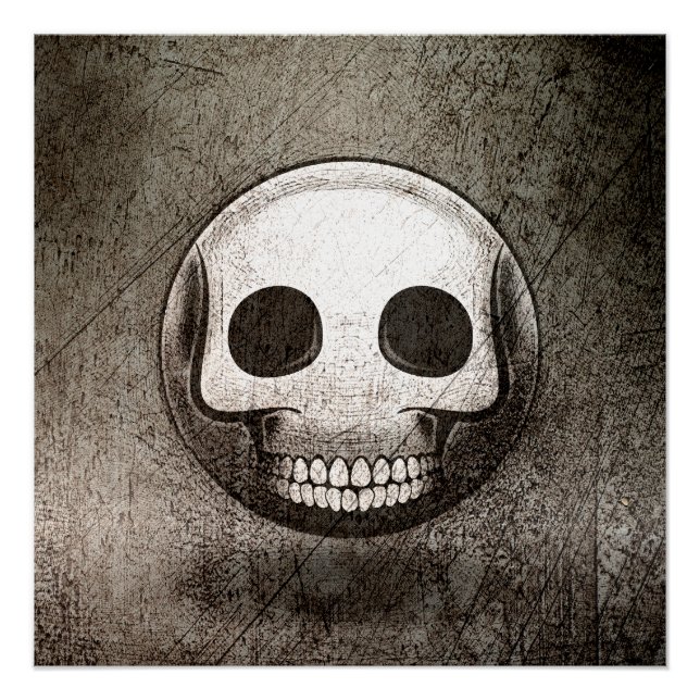 Poster Skullmoji Vintage (Anverso)