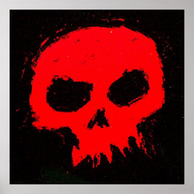 Póster Skully Skull Wall (Frente)