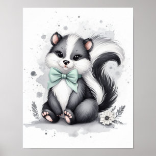 Póster Skunk Forest Nursery Wall Art
