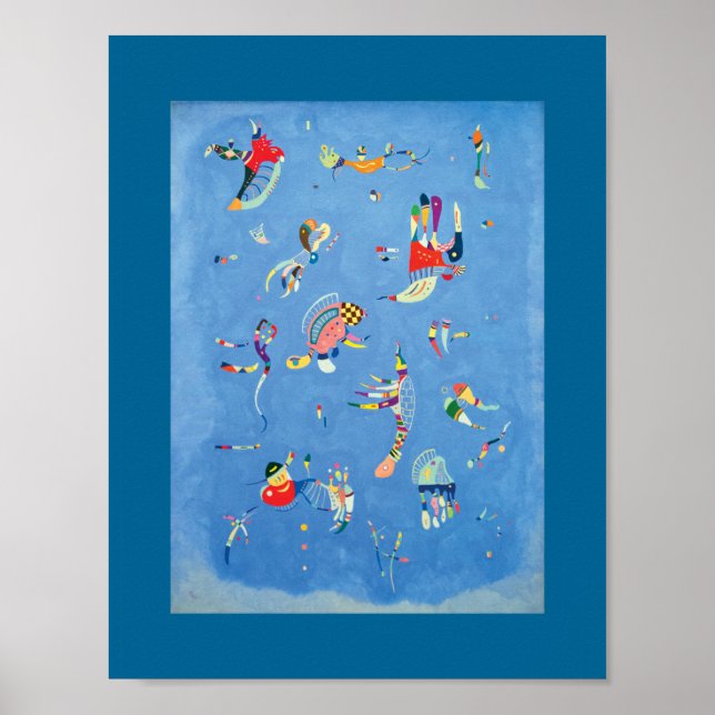 Póster Sky Blue por Wassily Kandinsky (Frente)