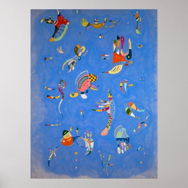 Póster Sky Blue por Wassily Kandinsky (Frente)