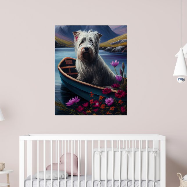 Póster Skye Terrier en un remo: Una aventura panorámica (Guardería 2)