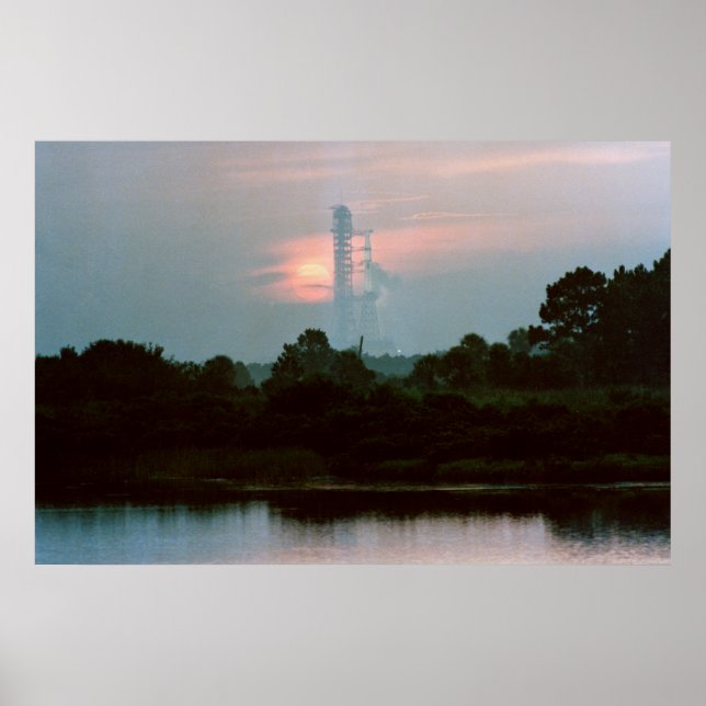 Póster Skylab 4 en la plataforma de lanzamiento (Frente)