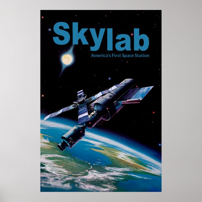 Póster Skylab - La primera estación espacial de Estados U (Frente)
