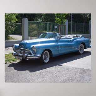Póster Skylark del mango azul metálico 1953