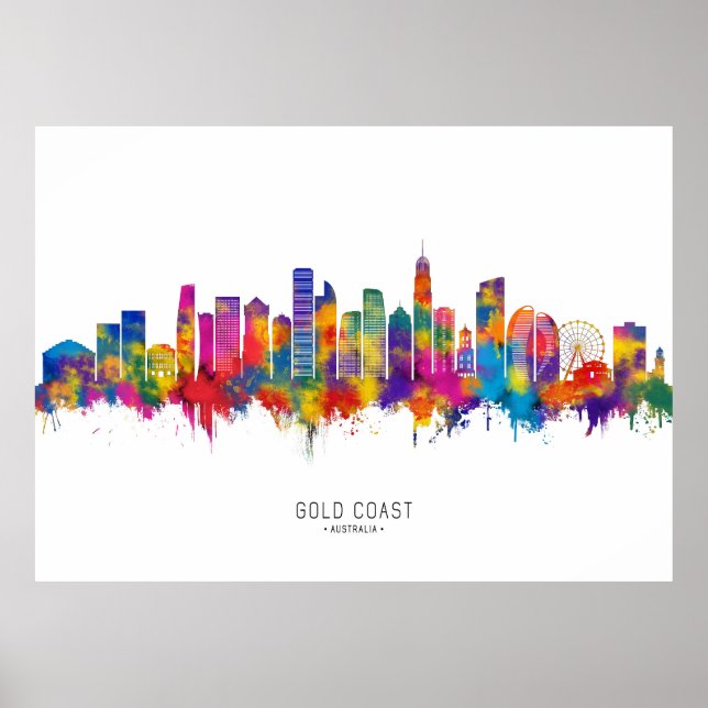Póster Skyline Australia Gold Coast (Frente)