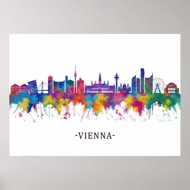 Póster Skyline Austria (Frente)
