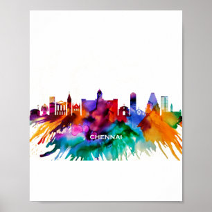 Póster Skyline Chennai