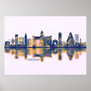 Póster Skyline Chennai
