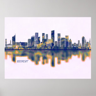 Póster Skyline de Beirut