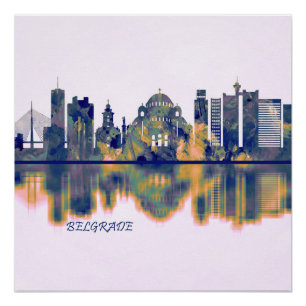 Póster Skyline de Belgrado