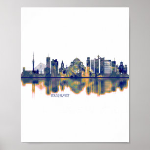 Póster Skyline de Belgrado