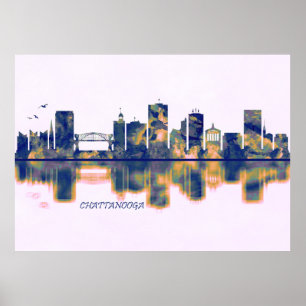 Póster Skyline de Chattanooga
