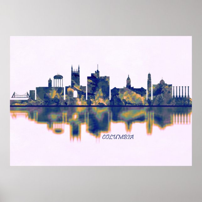 Póster Skyline de Columbia (Frente)