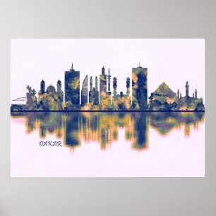 Póster Skyline de Dakar