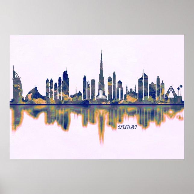 Póster Skyline de Dubai (Frente)