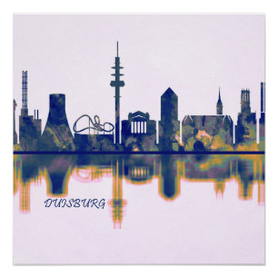 Póster Skyline de Duisburg