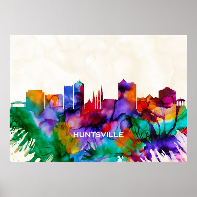 Póster Skyline de Huntsville (Frente)