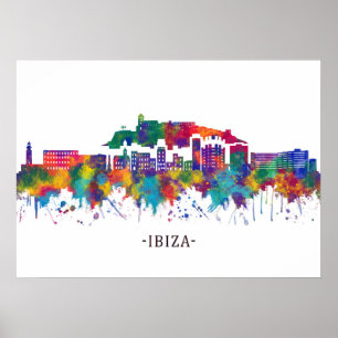 Póster Skyline de Ibiza
