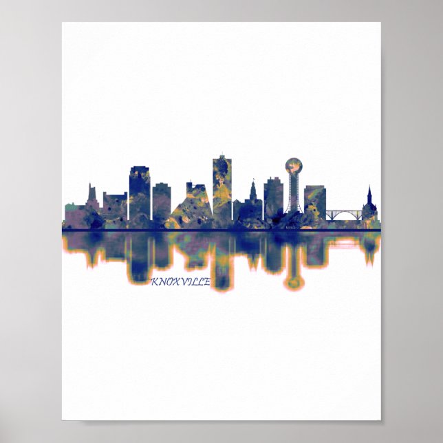 Póster Skyline de Knoxville (Frente)