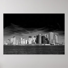 Póster Skyline De La Ciudad De Nueva York Estados Unidos