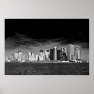 Póster Skyline De La Ciudad De Nueva York Estados Unidos 