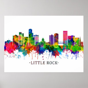 Póster Skyline de Little Rock