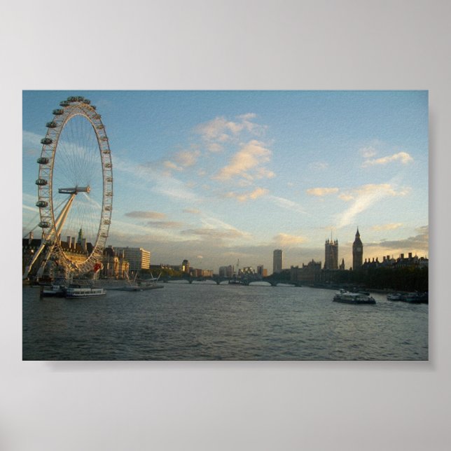 Póster Skyline de Londres (Frente)