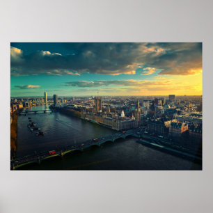 Póster Skyline de Londres