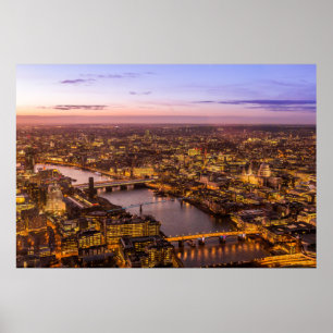 Póster Skyline de Londres