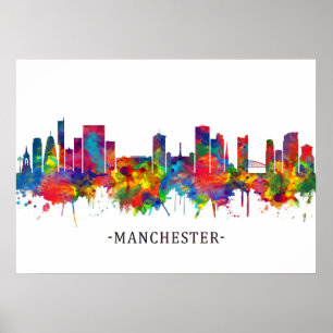 Póster Skyline de Manchester