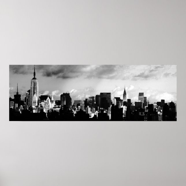 Póster Skyline de Manhattan (Frente)