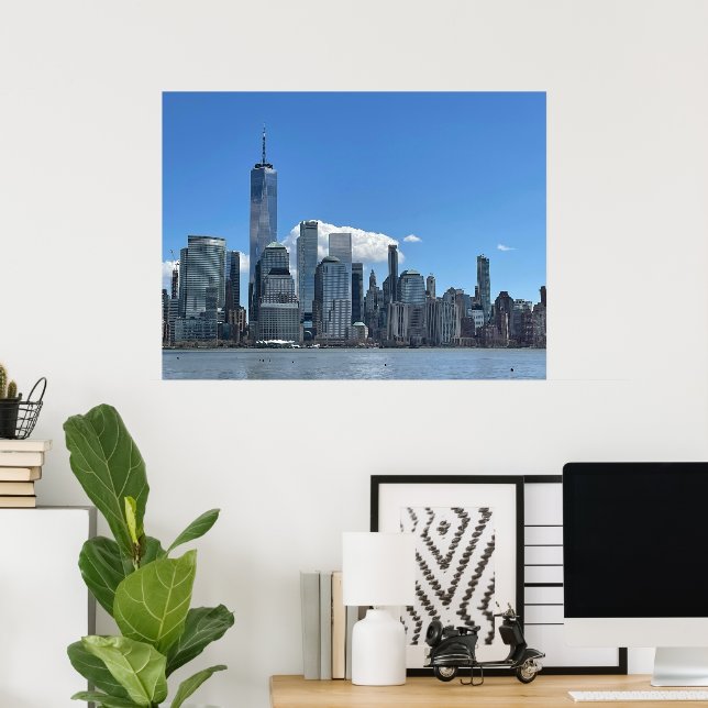 Póster Skyline de Manhattan (Oficina en casa)