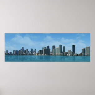 Póster Skyline de Miami