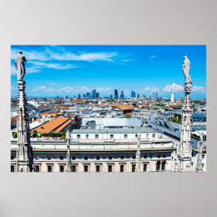 Póster Skyline de Milán