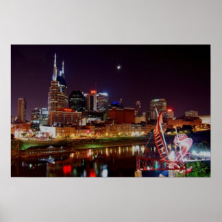 Póster Skyline de Nashville