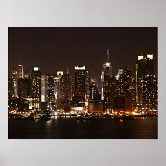 Póster Skyline de Nueva York (Frente)