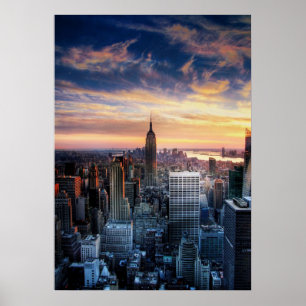 Póster Skyline de Nueva York