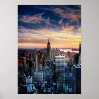 Póster Skyline de Nueva York