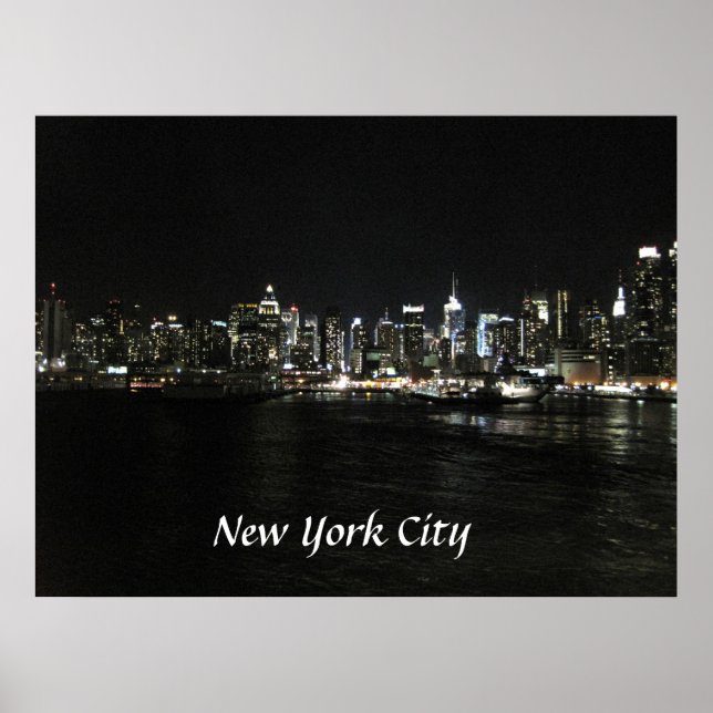 Póster Skyline de Nueva York (Frente)
