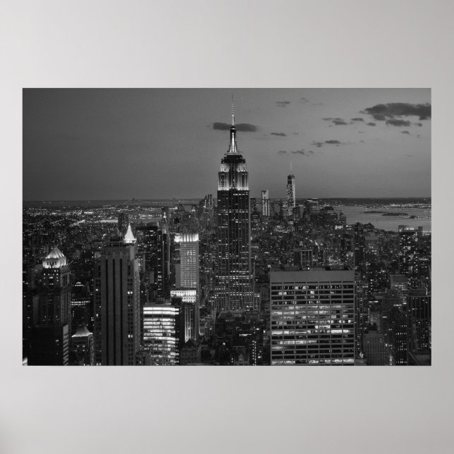 Póster Skyline de Nueva York (Frente)