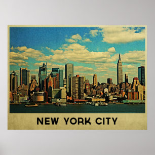 Póster Skyline de Nueva York