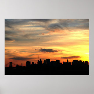 Póster Skyline de Nueva York